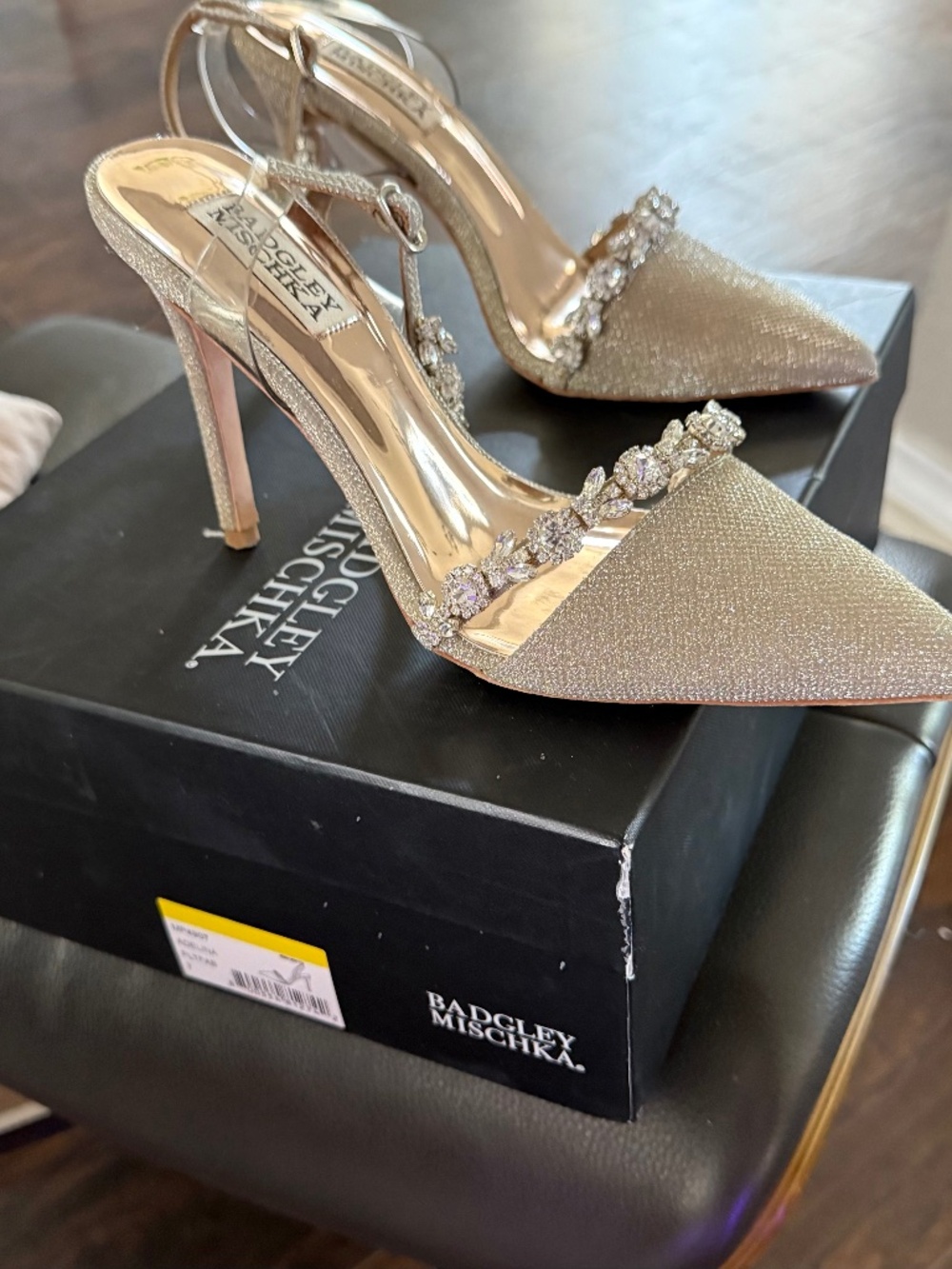Bradley Mischka of Jeweled Spike Heel Wedding Shoes